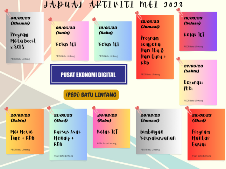 JADUAL AKTIVITI MEI 2023