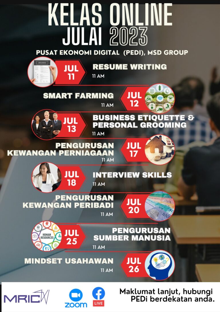Kelas Online Julai 2023