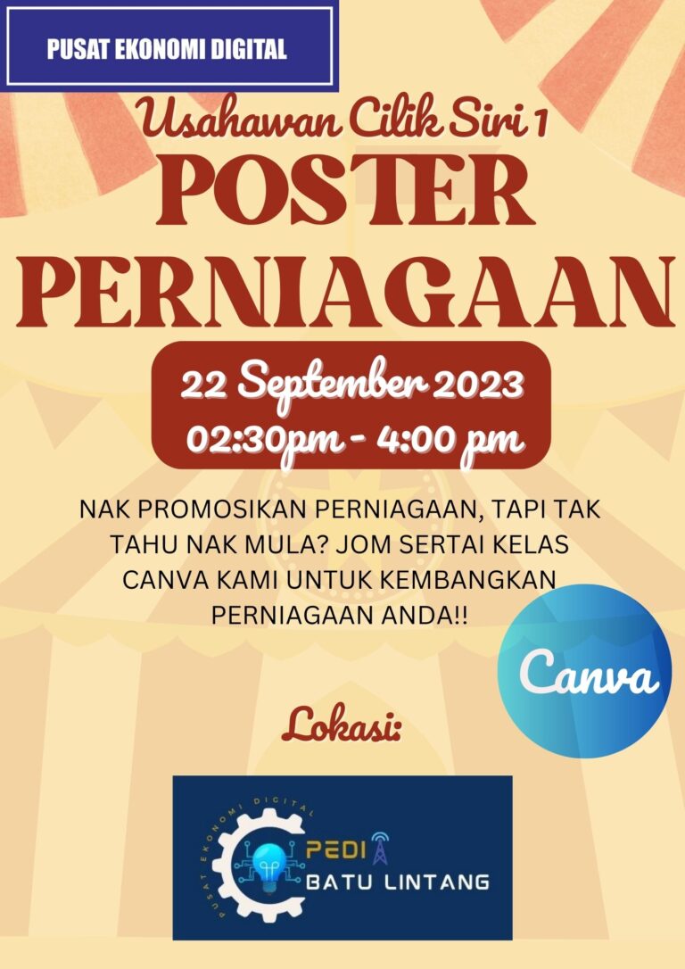 Canva Poster Perniagaan